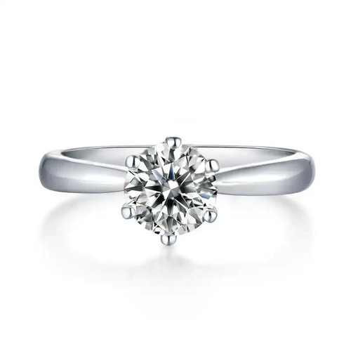 Anello solitario zirconi