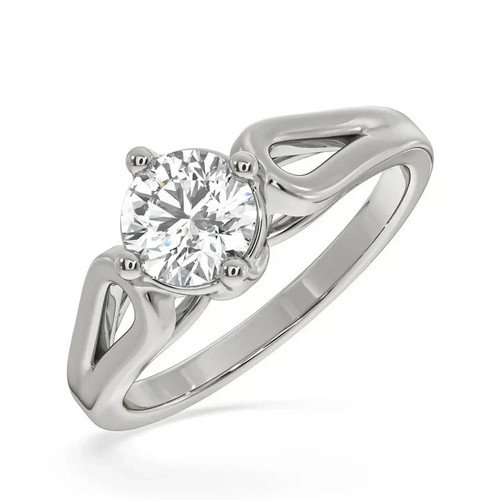 Anello solitario zirconi
