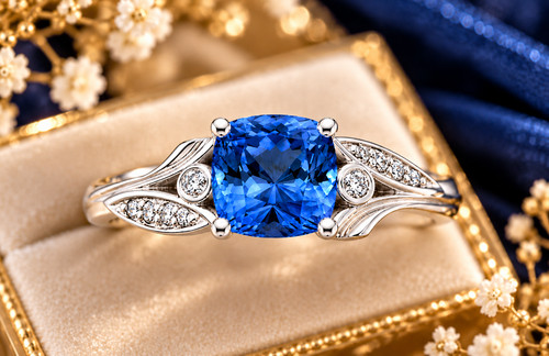 Pietra preziosa zaffiro blu