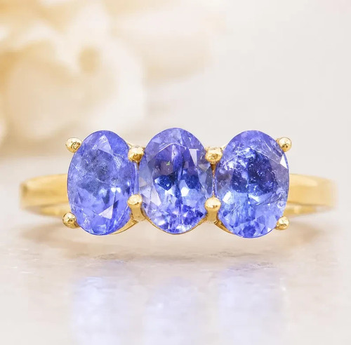Anello tanzanite naturale - tanzanite,