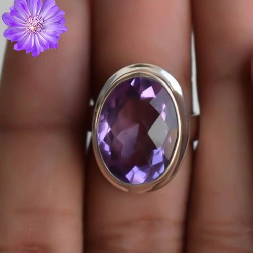 Anello ametista argento - anello,