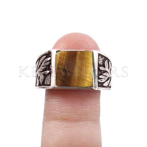 Anello uomo occhio tigre - anello,