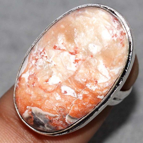 Anello agata denaro placcato