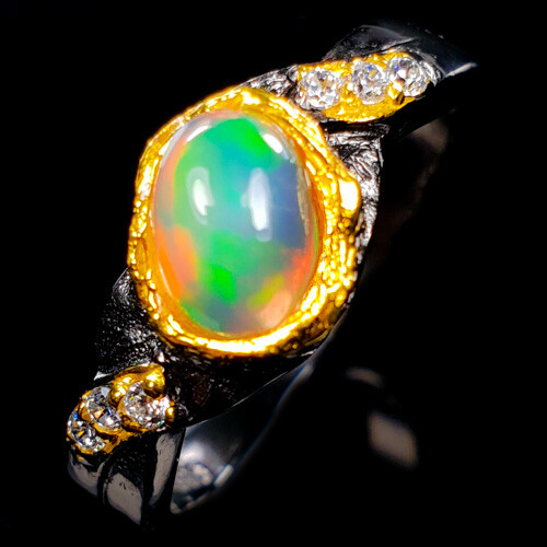 Anello argento opale - anello, in