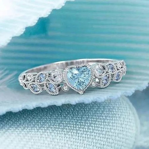 Anello argento cuore opale - anello,