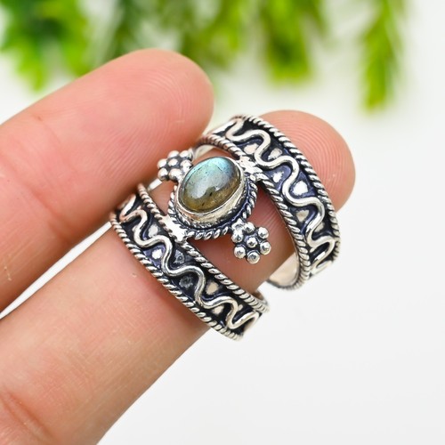 Anello labradorite naturale - anello,