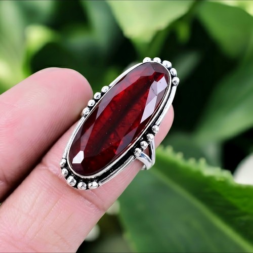 Anello argento granato 925 - in,
