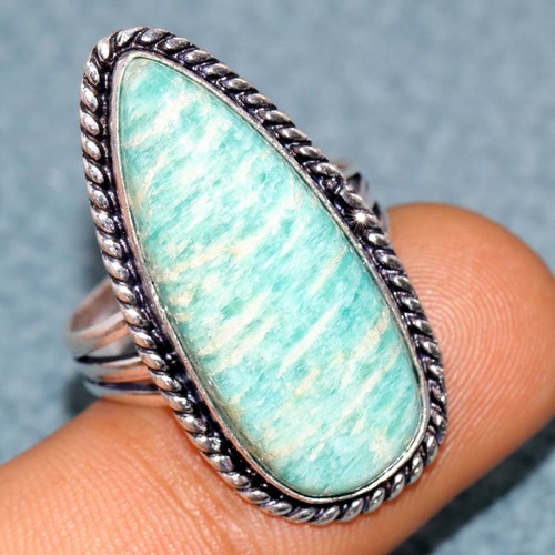 Anello gioiello amazzonite