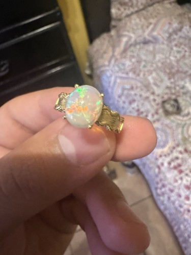 Anello opale naturale - , in
