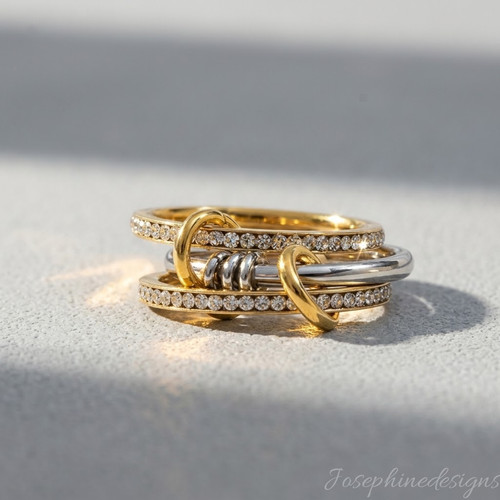 Anello incastro oro - oro, giallo