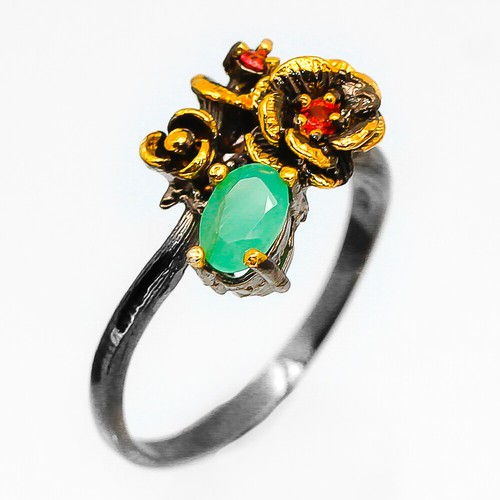 Anello argento smeraldo non - in,