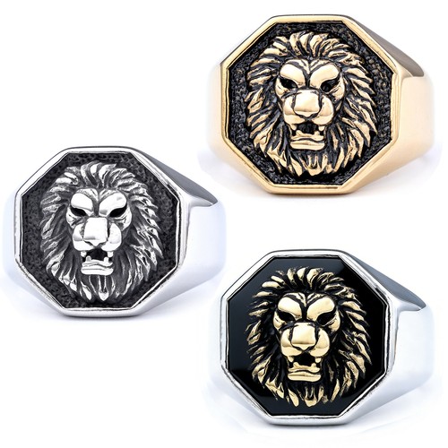 Anello uomo vintage testa - da,