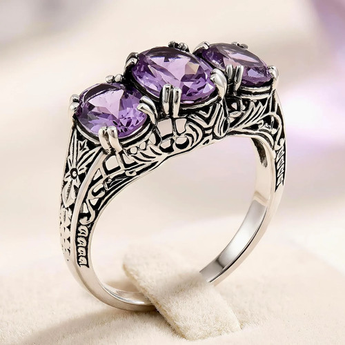 Anello edoardiano pietre - 3,