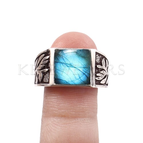 Anello uomo labradorite - in,