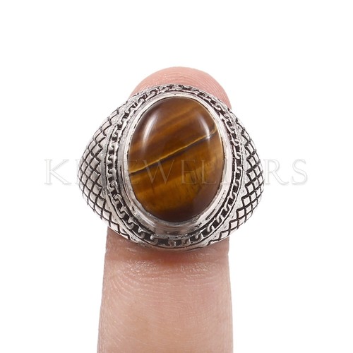 Anello uomo occhio tigre - occhio, di