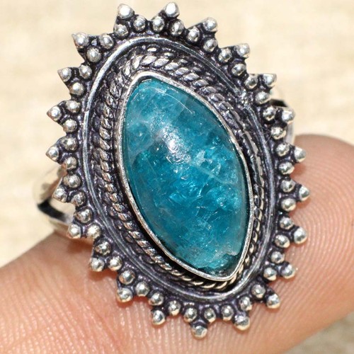 Anello gioiello apatite - , blu