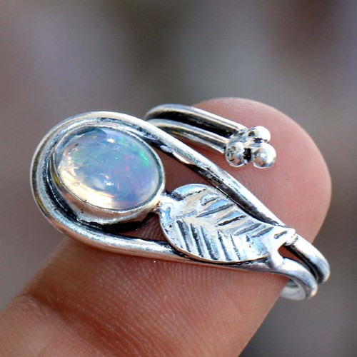 Anello fiery ovale opale - anello,
