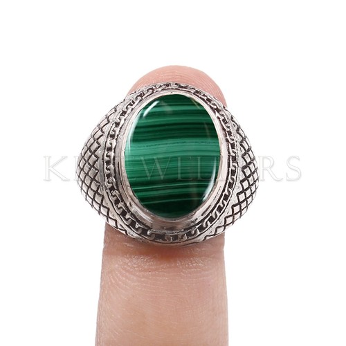 Anello uomo malachite - anello,