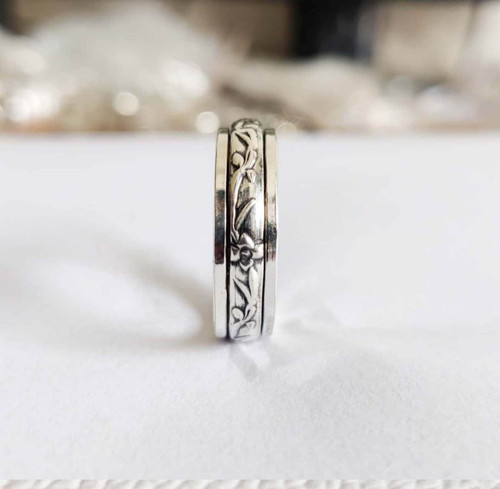 Anello filante argento