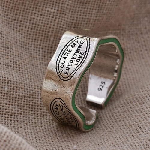 Anello elegante inciso lettera - anello,