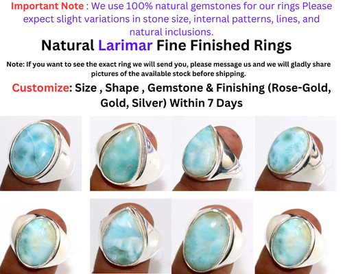 Anello uomo donna larimar - donna,